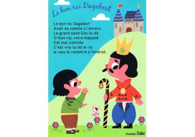Carte " Le bon roi Dagobert "