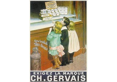 Charles Gervais, " Enfants devant la vitrine "