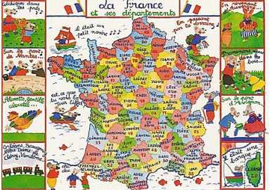 Carte " La France et ses départements "