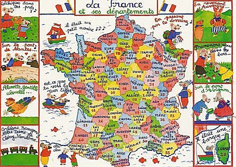 images carte de France et ses départements